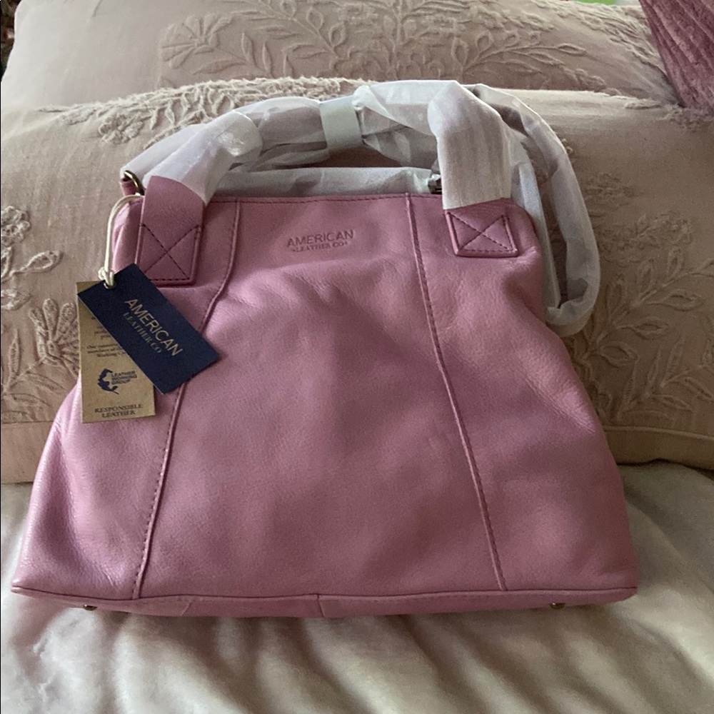 American Leather Co. Pink Shoulder Bag NWOT